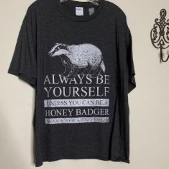 Port and Company Other - Funny Graphic Tee Honey Badger Sz XL
